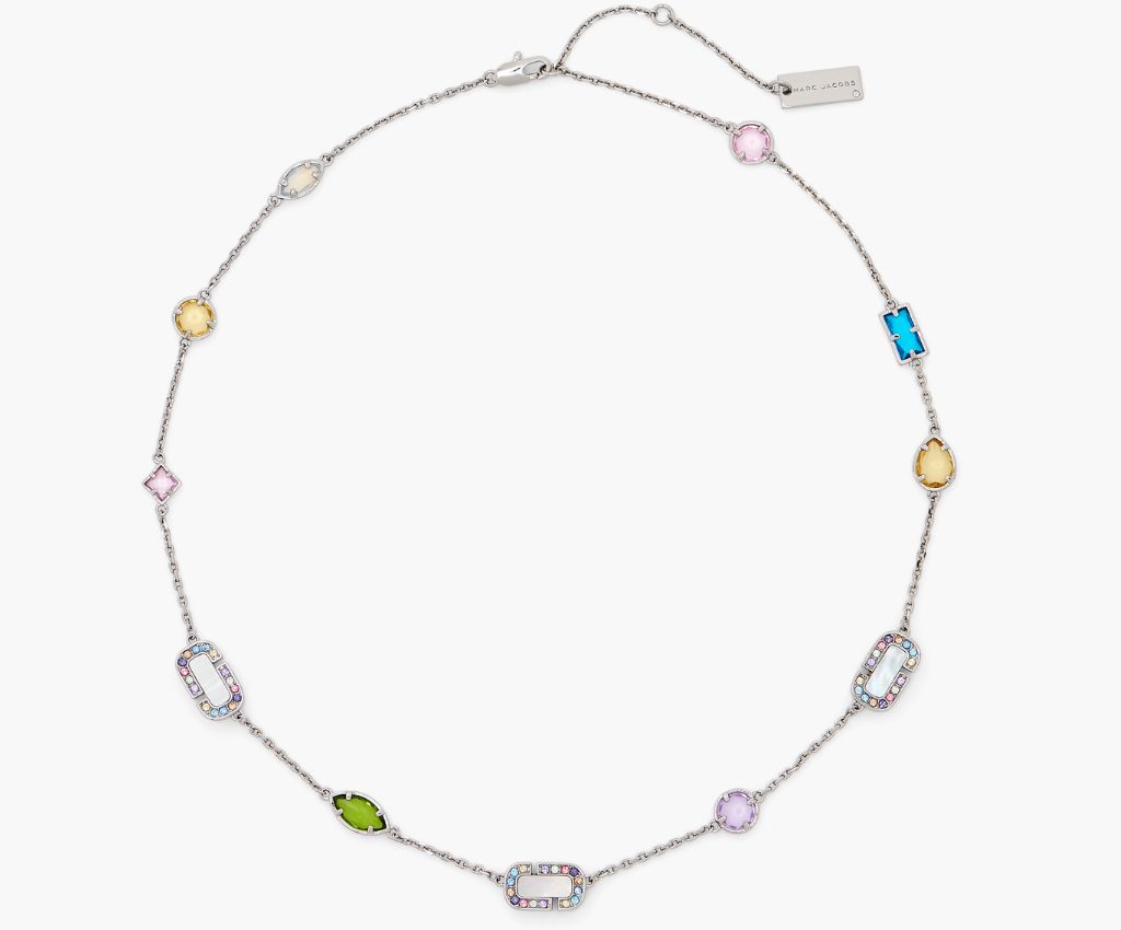 J Marc Luxe Gem Necklace (Silver/Multi)